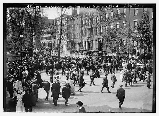 N.Y.C. - Assembling of suffrage paraders