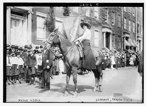 Madge Udall,  Suffrage parade, 5/3/13