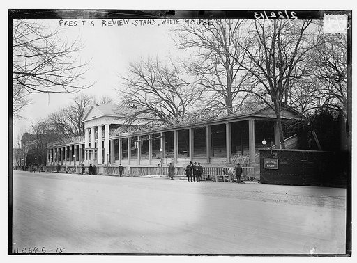 Pres't's review stand, White House