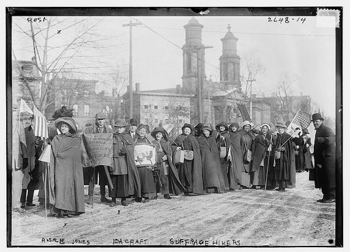 Rosalie Jones, Ida Craft - suffrage hikers