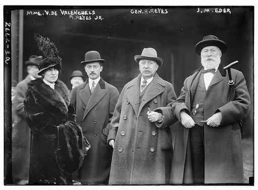 Mme. V. de Valenzuela, R. Reyes Jr., Gen. R. Reyes, J.M. Eder