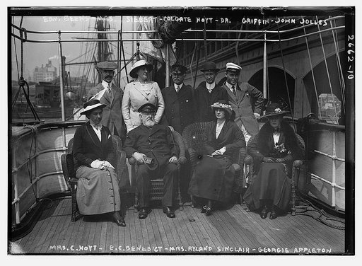 Edw. Beens [i.e., Beers], Mrs. Siebert, Colgate Hoyt, etc. on ship