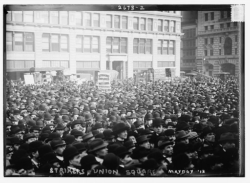 Strikers, Union Square, May Day, '13