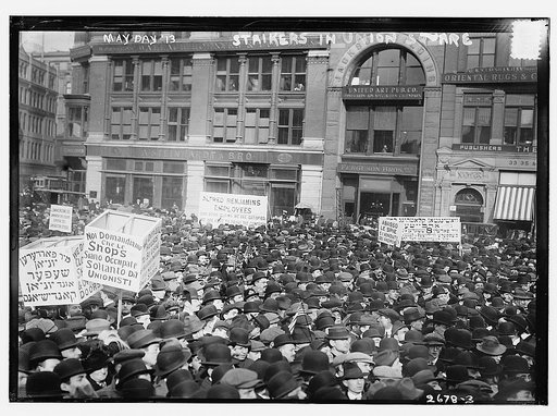 May Day '13, strikers in Union Square