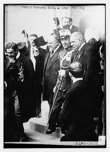 Pres't. Poincare & King of Spain, May 1913