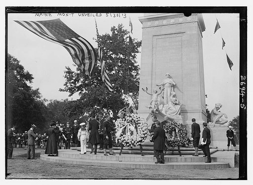 MAINE Mon't [i.e., Monument] unveiled
