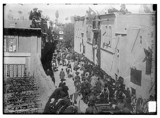 Shah of Persia arriving in Ourmiah