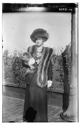 Miss M. Kennedy & "Pomeranian [i.e., Pomeria] Buttercup"
