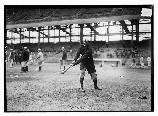 Ray Caldwell, New York AL, at Ebbets Field exhibition game (baseball)