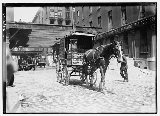 Suffragettes on way to Boston