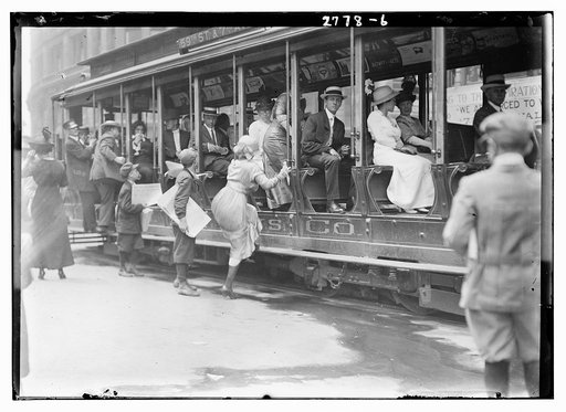 Entering street car ?