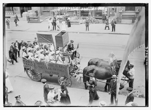 Suffrage Hay Wagon