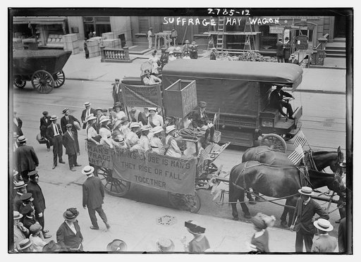 Suffrage Hay Wagon