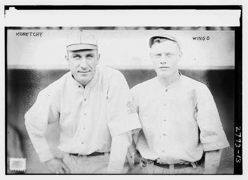 Ed Konetchy (left) & Ivey Wingo (right), St. Louis NL (baseball)