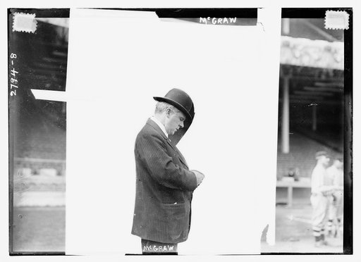 John McGraw, manager of the New York Giants at the Polo Grounds, New York (baseball)