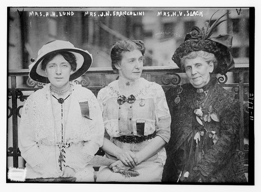 Mrs. H.H. Lund, Mrs. Francolini and Mrs. Slack