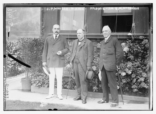 J.P. Morgan, Viscount Haldane and Sir K.M. McKenzie