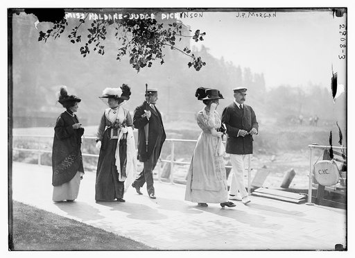 Miss Haldane, Judge Dickinson, J.P. Morgan