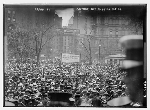 Crowd at Gaynor notification 9/3/13