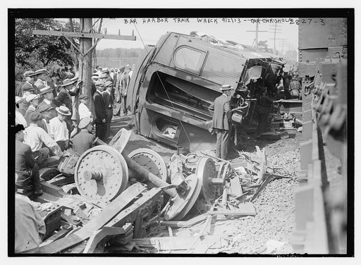 Bar Harbor train wreck - 9/2/13- Car Chrisholm