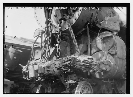 Engine which wrecked Bar Harbor Express