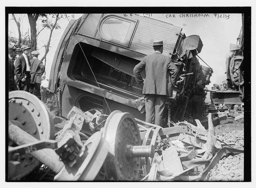 Wreck of car Chrisholm