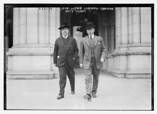 Gov. Glynn leaving Capitol, Sec'y Tierney