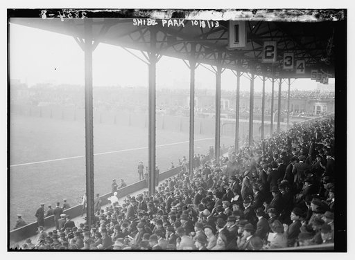 1st base grandstand at Shibe Park, Philadelphia, 1913 World Series (baseball)