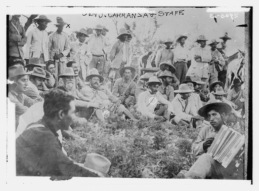Gen. J. Carranza and staff