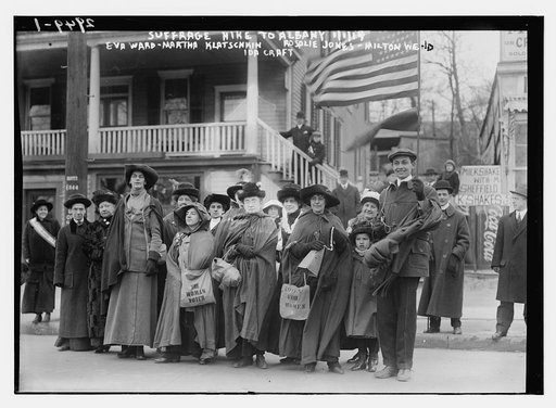 Suffrage hike to Albany, 1/1/14