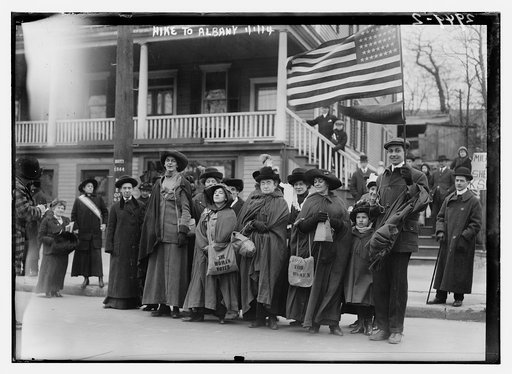 Suffrage hike to Albany, 1/1/14