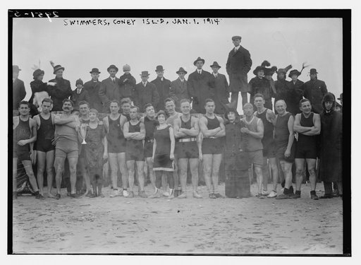 Swimmers, Coney Isl.  Jan 1 1914