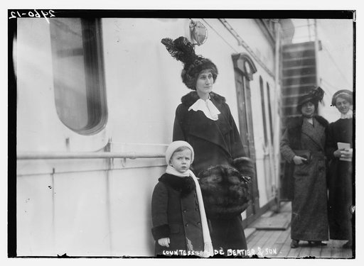 Countess de Bertier and son