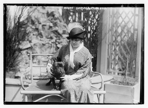 Marion Simpson & "Prize Bull" - dog