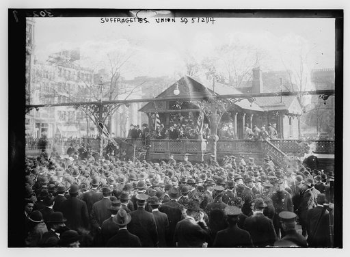 Socialist and labor union demonstration, Union Square, New York City