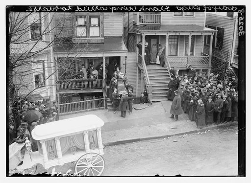 Body of Dago Frank being carried to hearse