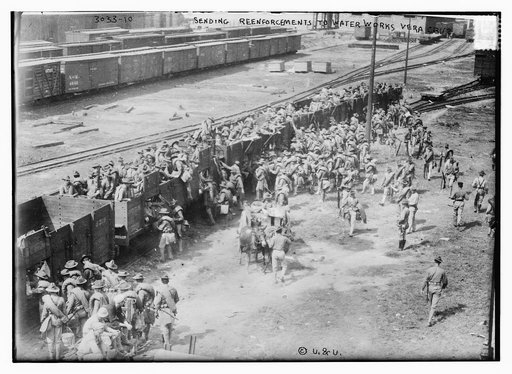 Sending reinforcements to water works Vera Cruz