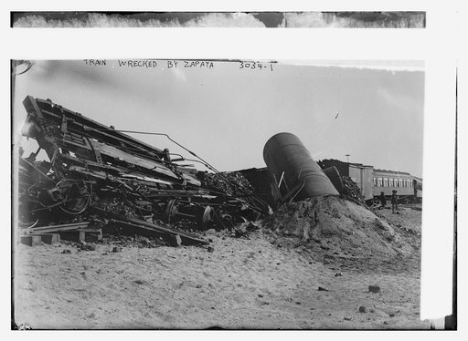 Train wrecked by Zapata