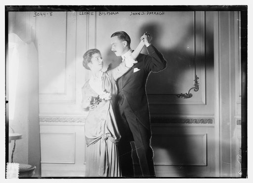 Leonie Bispham and John J. Darragh dancing
