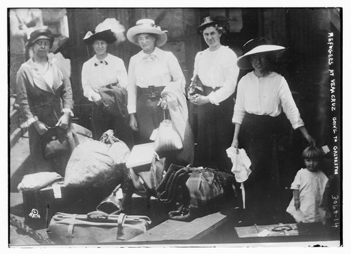 Refugees at Vera Cruz going to Galveston