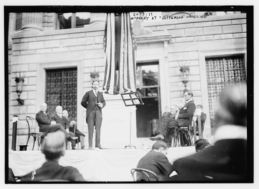 McAneny at "Jefferson" unveiling