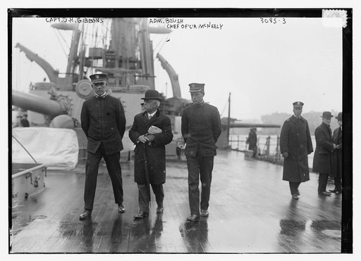 Capt. J.H. Gibbons, Adm. Boush, Chief officer McNeely