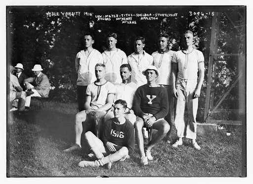 Yale Varsity, 1914 Low, Meyer, Titus, Sheldon, Sturtevant, Rogers, McHenry, Appleton, McLane