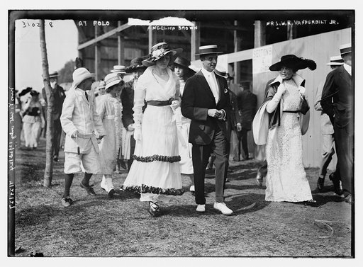 At Polo game -- Angelica Brown, Mrs. W.R. Vanderbilt, Jr.