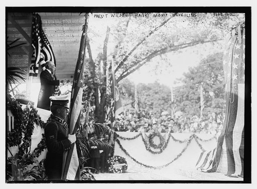 Pres't. Wilson -- Barry Mon't [i.e., monument] unveiling