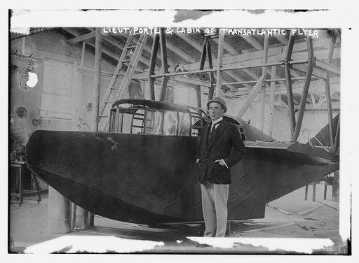 Lieut. Porte & Cabin of Transatlantic flyer