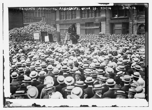 Berkman Addressing Anarchists, Union Sq., 7/11/14