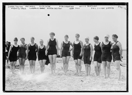 Sophie Frietag, May Waldis, Elsie Sutan [i.e., Sutton], Rita Greenfield, Millie Bartildes, Mrs. Anita Dryer, Clarabelle Barret, Martha Hagstadt, Edna Cole, Mrs. Lillian Howard