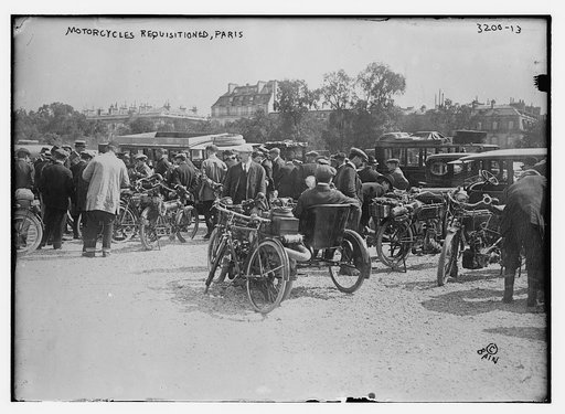 Motorcycles requisitioned, Paris