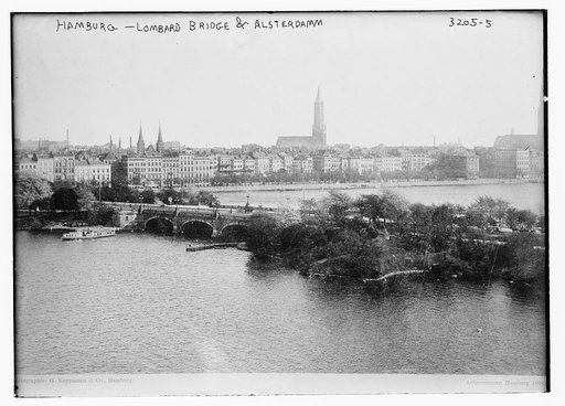 Hamburg -- Lombard Bridge and Alsterdamm
